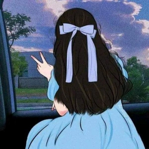Bộ ảnh avatar cô gái quay lưng đầy tâm trạng và bí ẩn
