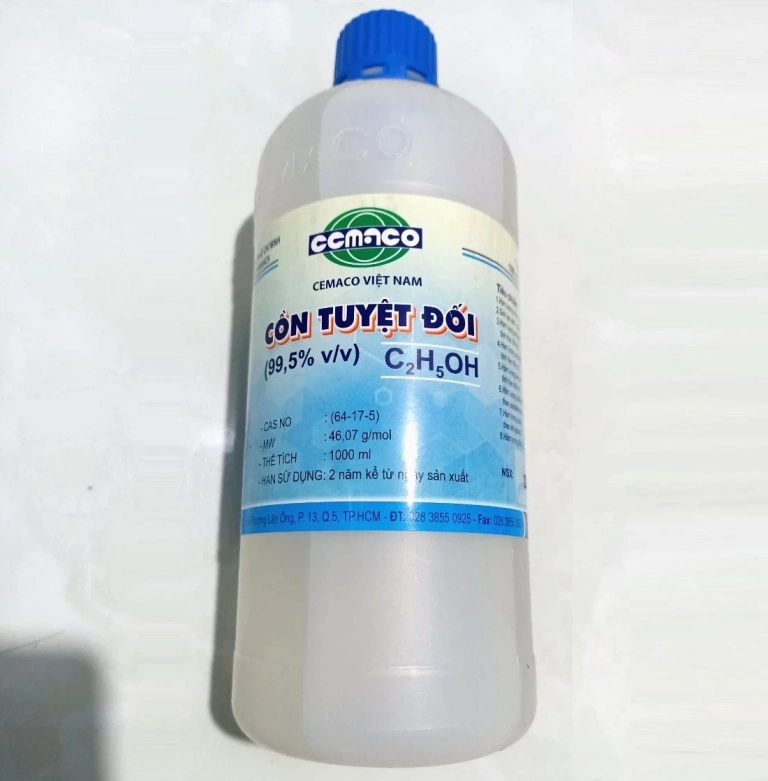 Cồn tuyệt đối là gì? Khám phá tính chất và ứng dụng chi tiết