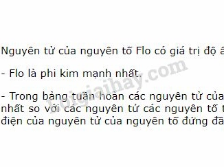 Nguyên tố có độ âm điện lớn nhất và những điều cần biết