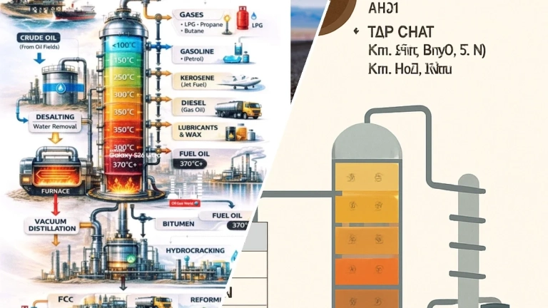 Quy trình chưng cất dầu mỏ tạo ra những sản phẩm thiết yếu nào